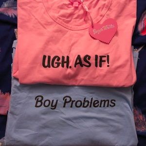 SUGAR THRILLZ PLUS 3X CROPPED TEES *New with Tags*